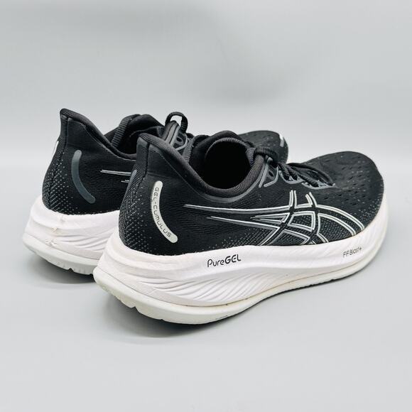 ASICS Shoes Womens 8 Black White GEL Cumulus PureGEL Running Athletic Sneaker - Picture 9 of 12